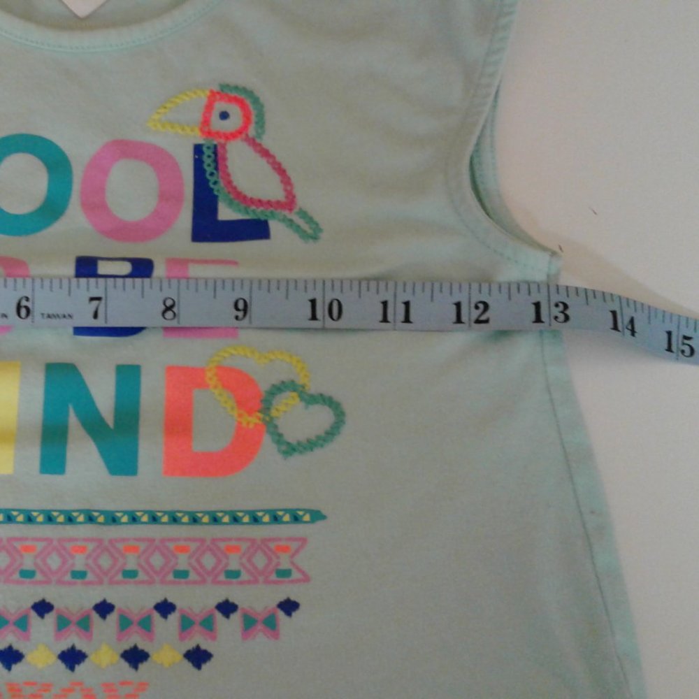 365 Kids  Girls T-Shirt  Sleeveless  Multicolor  Size 8 - Picture 8 of 11